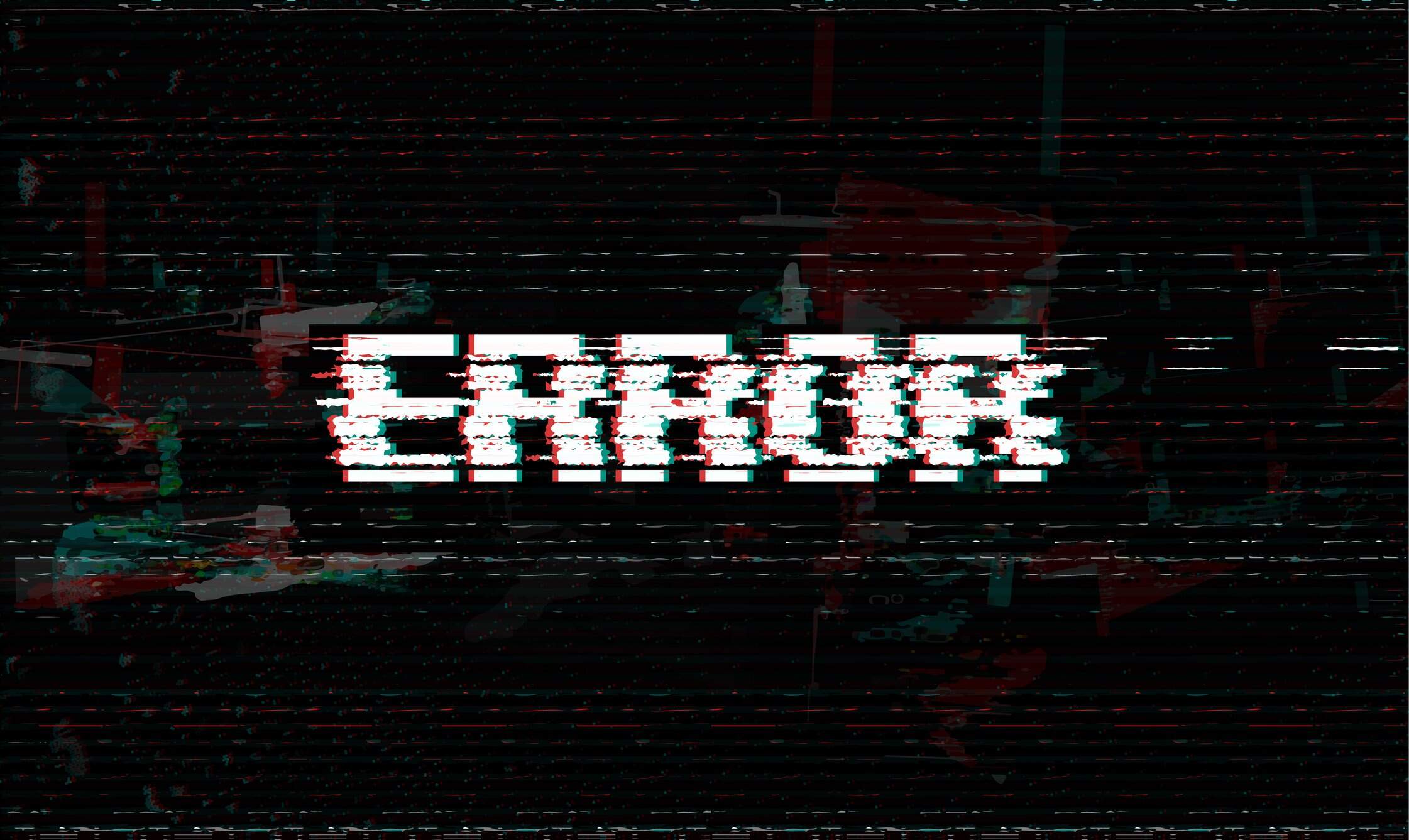 Сбой тем. Надпись с помехами. Изображение Error. Фотография Error. Надпись ошибка.